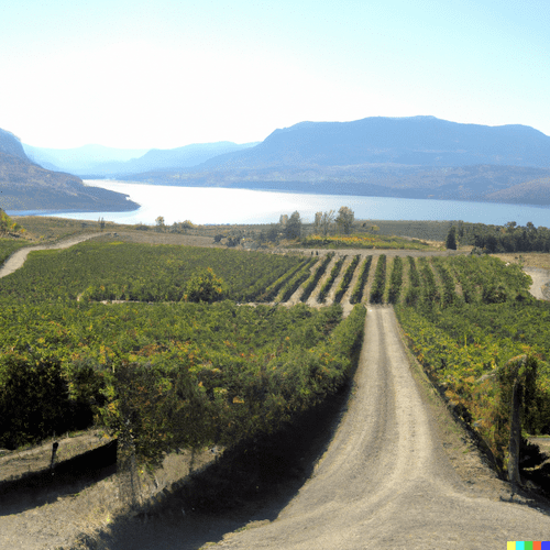 winery next to a lake